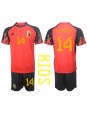 Billige Belgia Dries Mertens #14 Hjemmedraktsett Barn VM 2022 Kortermet (+ Korte bukser)
